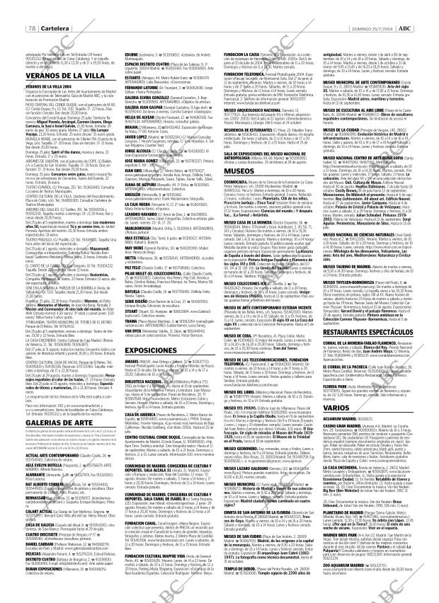 ABC MADRID 25-07-2004 página 78