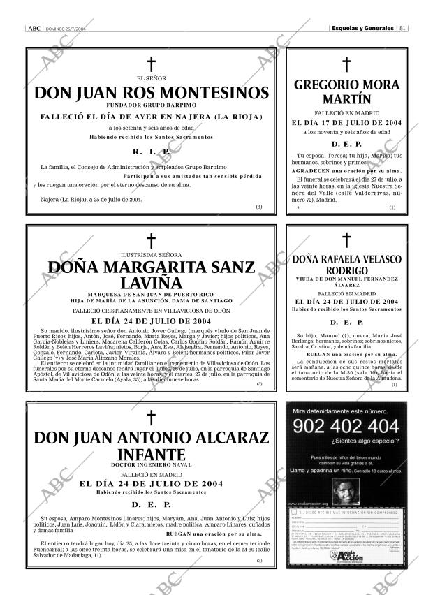 ABC MADRID 25-07-2004 página 81