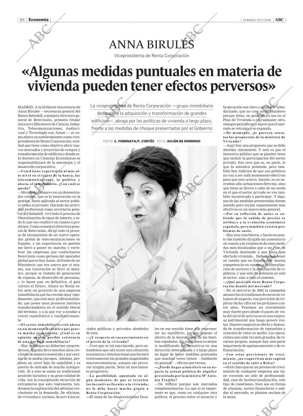 ABC MADRID 25-07-2004 página 84