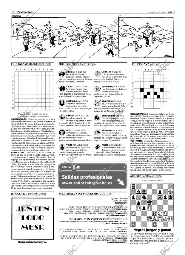 ABC MADRID 25-07-2004 página 98