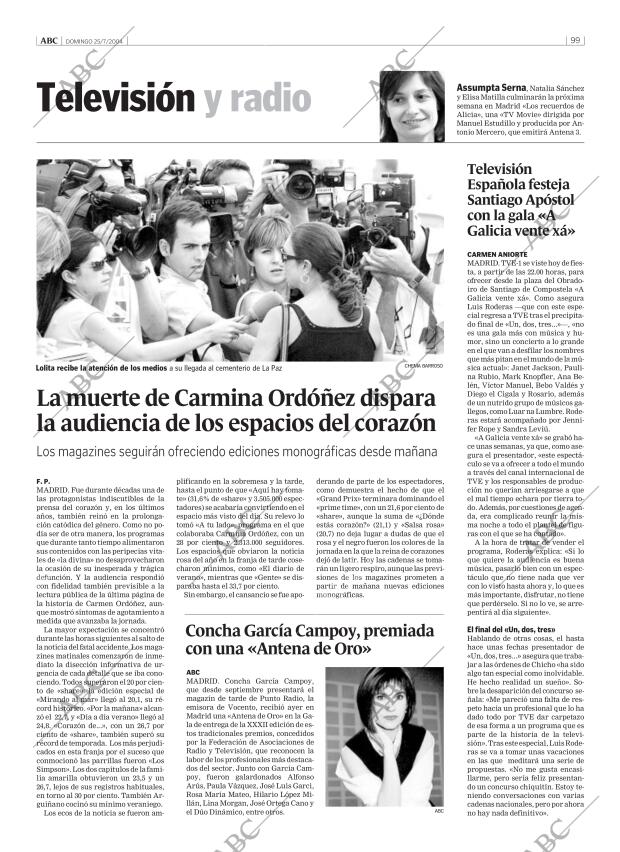 ABC MADRID 25-07-2004 página 99