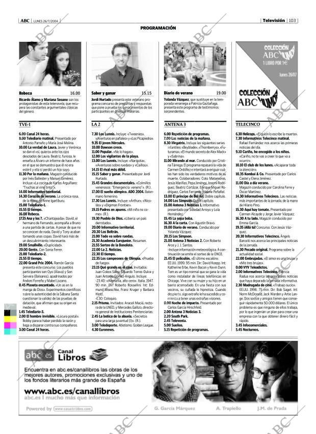 ABC MADRID 26-07-2004 página 103