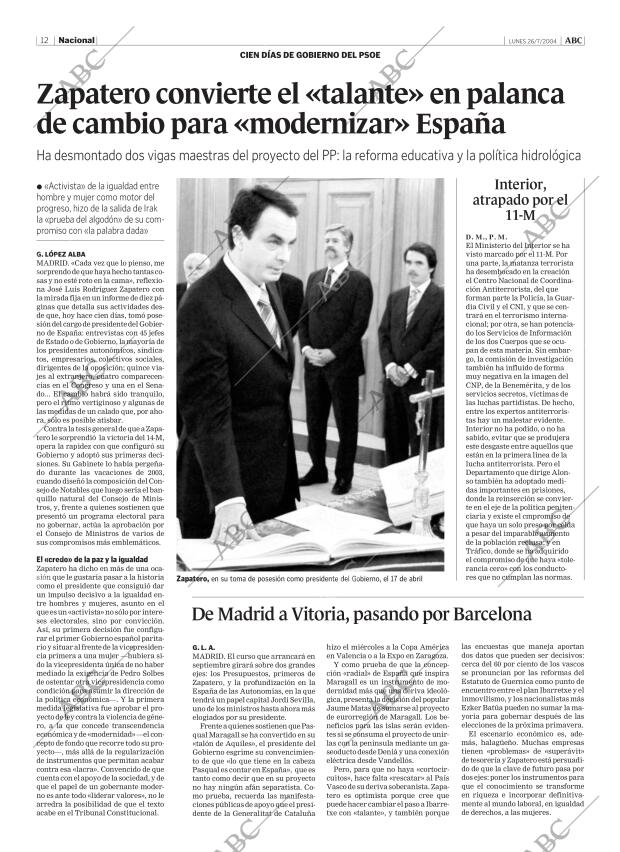 ABC MADRID 26-07-2004 página 12