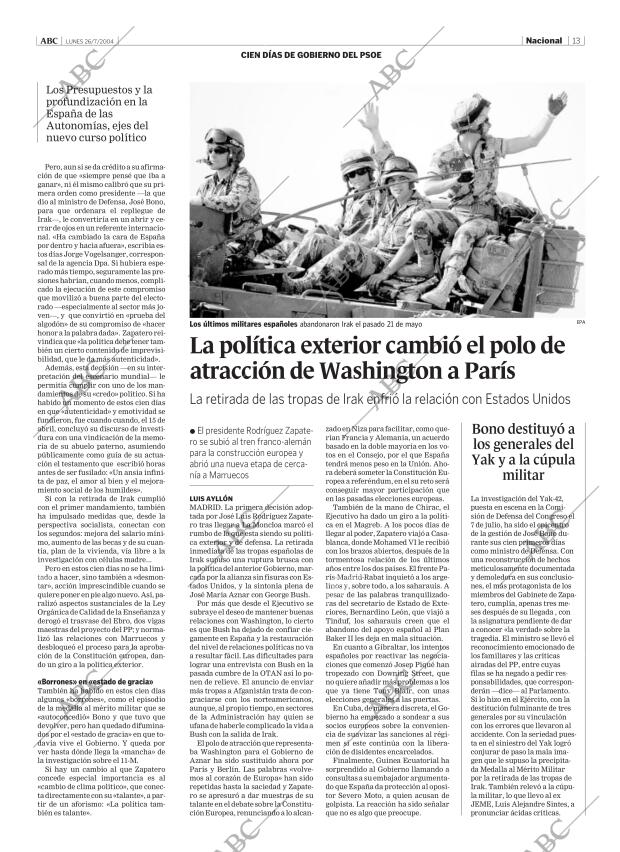 ABC MADRID 26-07-2004 página 13