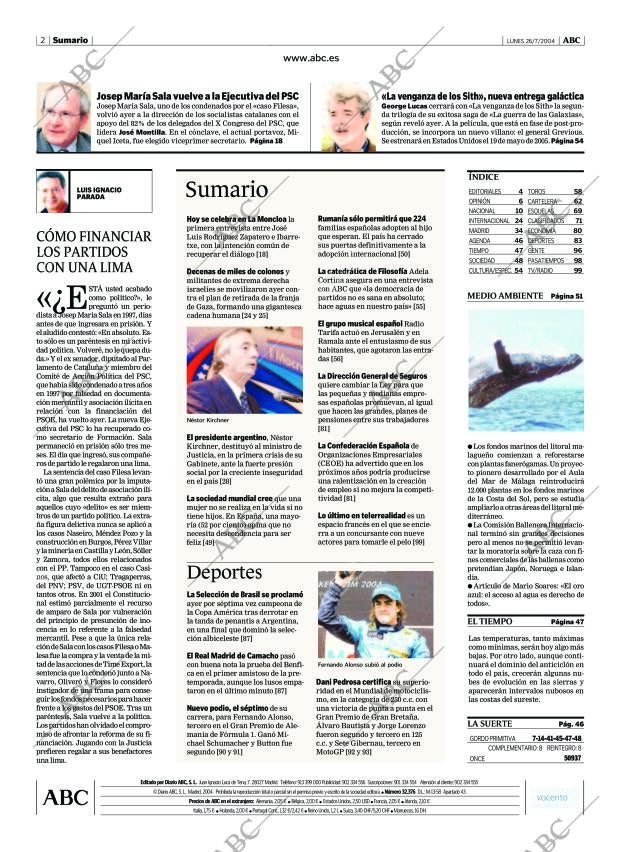 ABC MADRID 26-07-2004 página 2