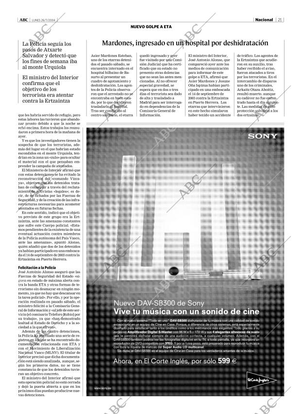 ABC MADRID 26-07-2004 página 21