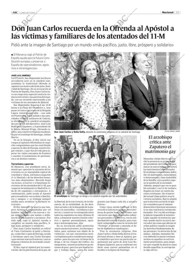 ABC MADRID 26-07-2004 página 23