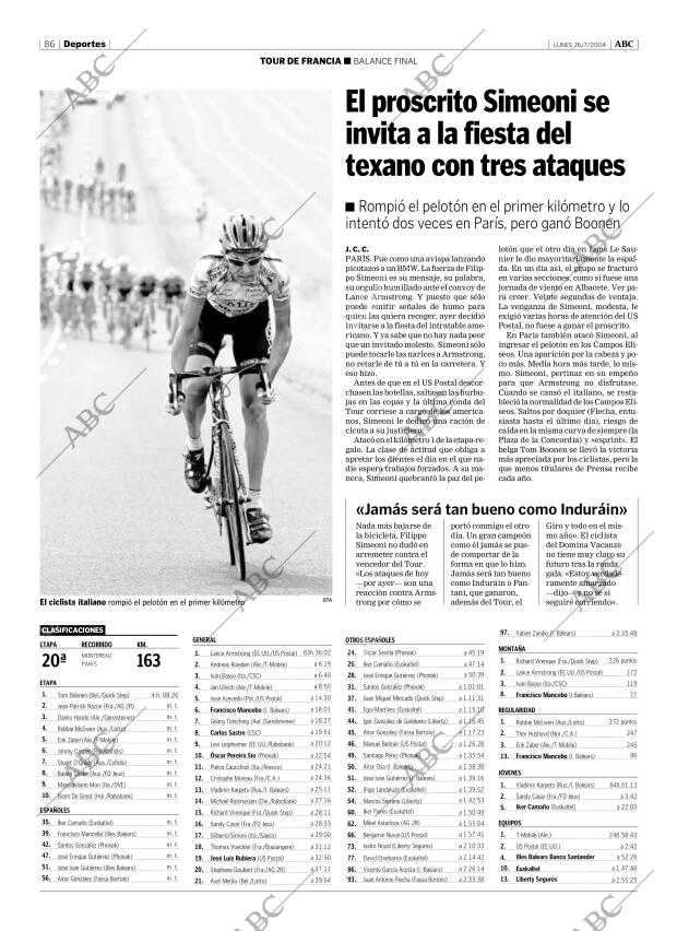 ABC MADRID 26-07-2004 página 86