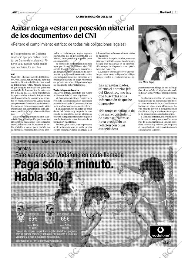 ABC CORDOBA 27-07-2004 página 13