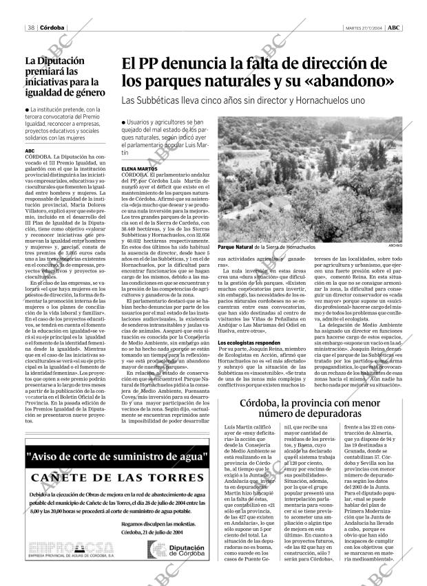 ABC CORDOBA 27-07-2004 página 38
