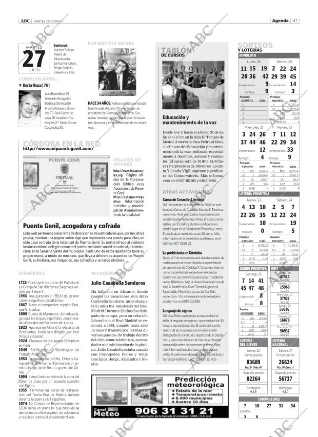ABC CORDOBA 27-07-2004 página 47
