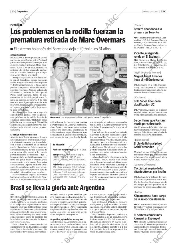 ABC CORDOBA 27-07-2004 página 80