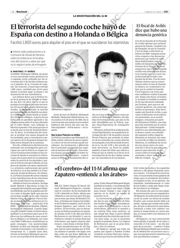 ABC MADRID 27-07-2004 página 14