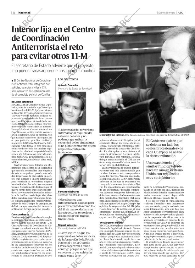ABC MADRID 27-07-2004 página 16