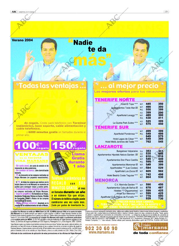 ABC MADRID 27-07-2004 página 19