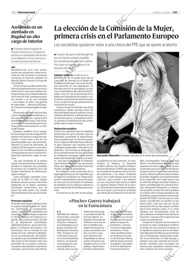 ABC MADRID 27-07-2004 página 26