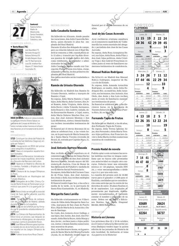 ABC MADRID 27-07-2004 página 46