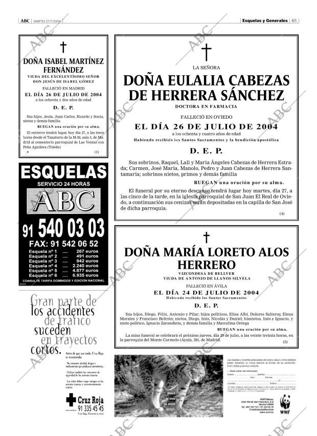 ABC MADRID 27-07-2004 página 65