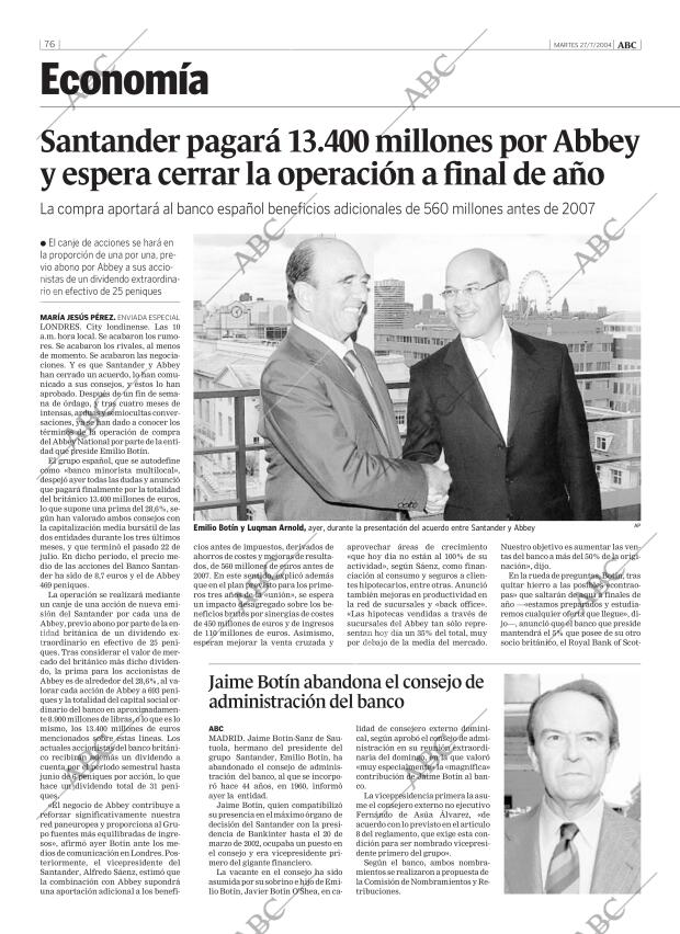 ABC MADRID 27-07-2004 página 76