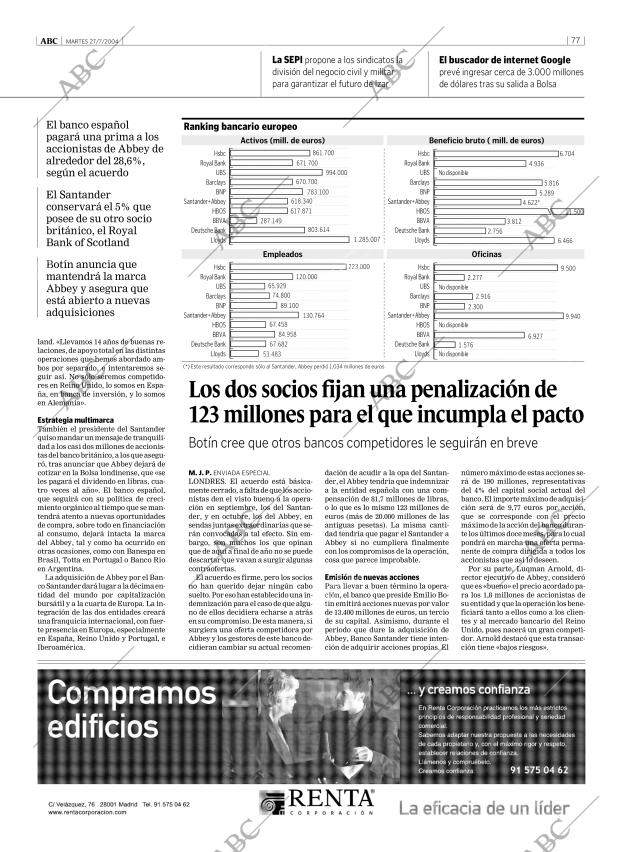 ABC MADRID 27-07-2004 página 77