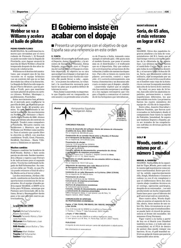ABC CORDOBA 29-07-2004 página 78