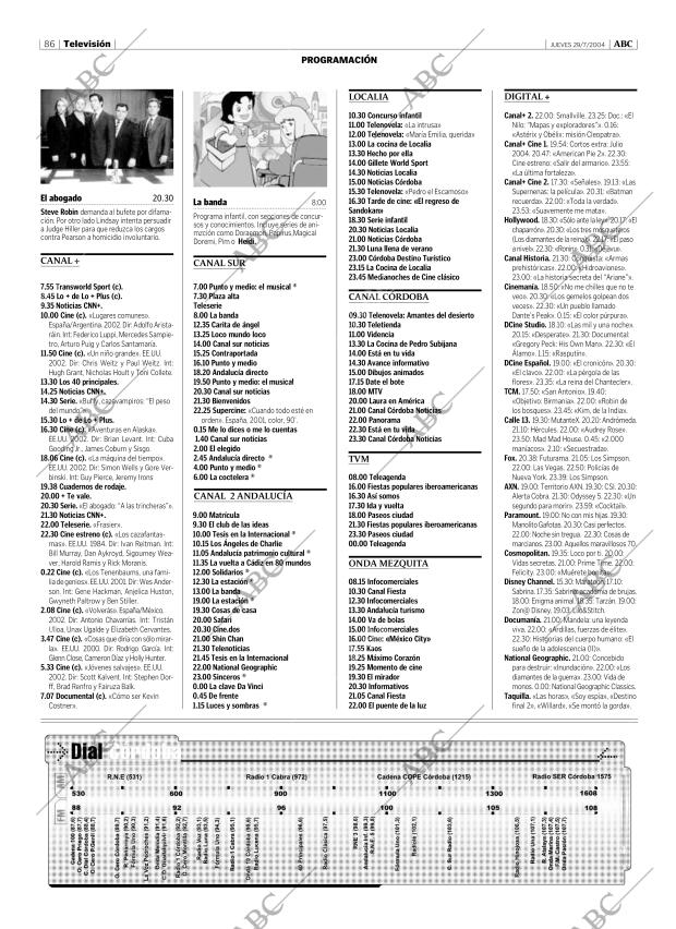 ABC CORDOBA 29-07-2004 página 86
