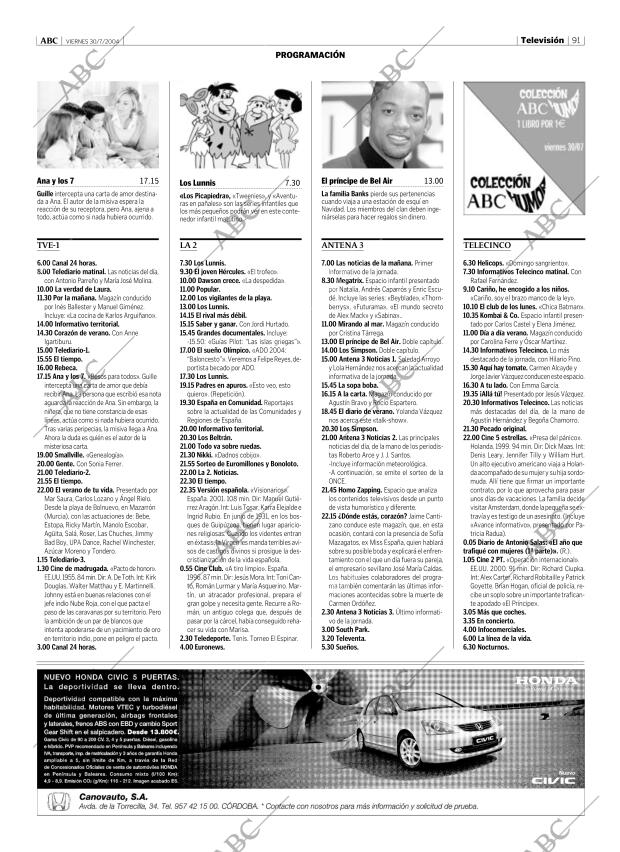 ABC CORDOBA 30-07-2004 página 91