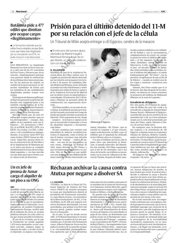 ABC MADRID 31-07-2004 página 18