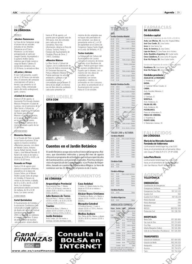 ABC CORDOBA 04-08-2004 página 39