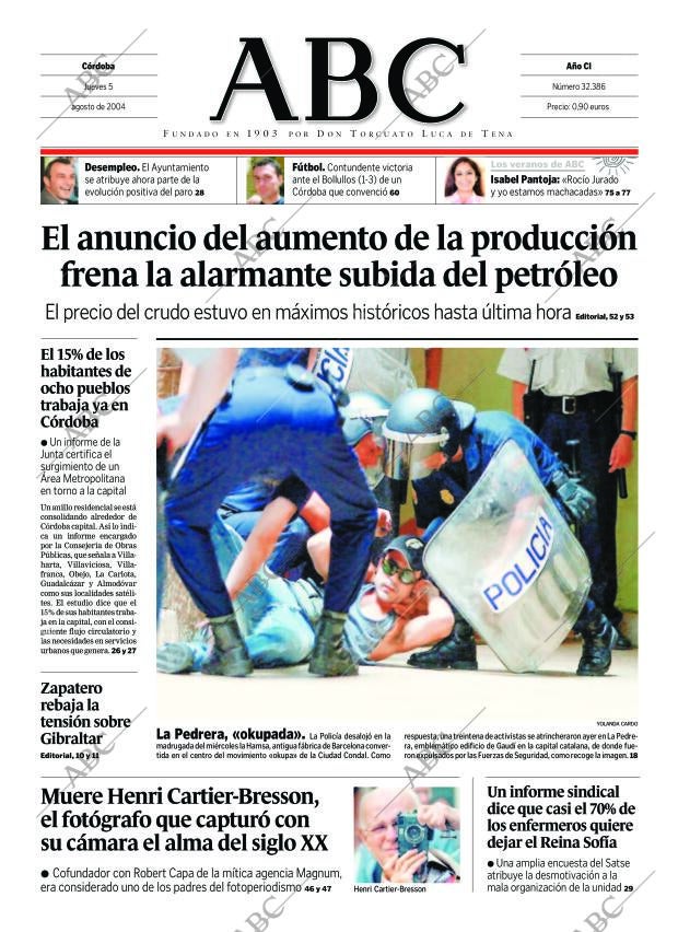 ABC CORDOBA 05-08-2004 página 1