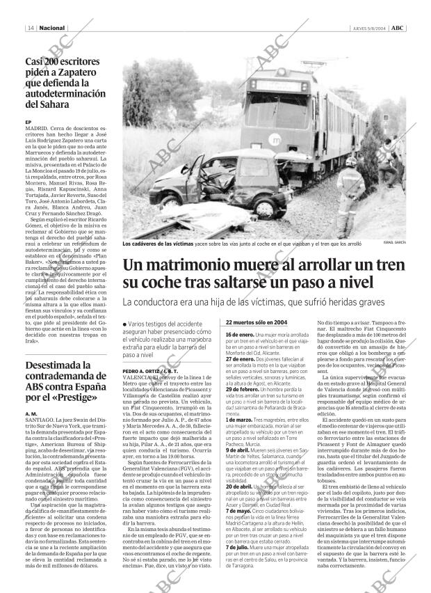 ABC MADRID 05-08-2004 página 14