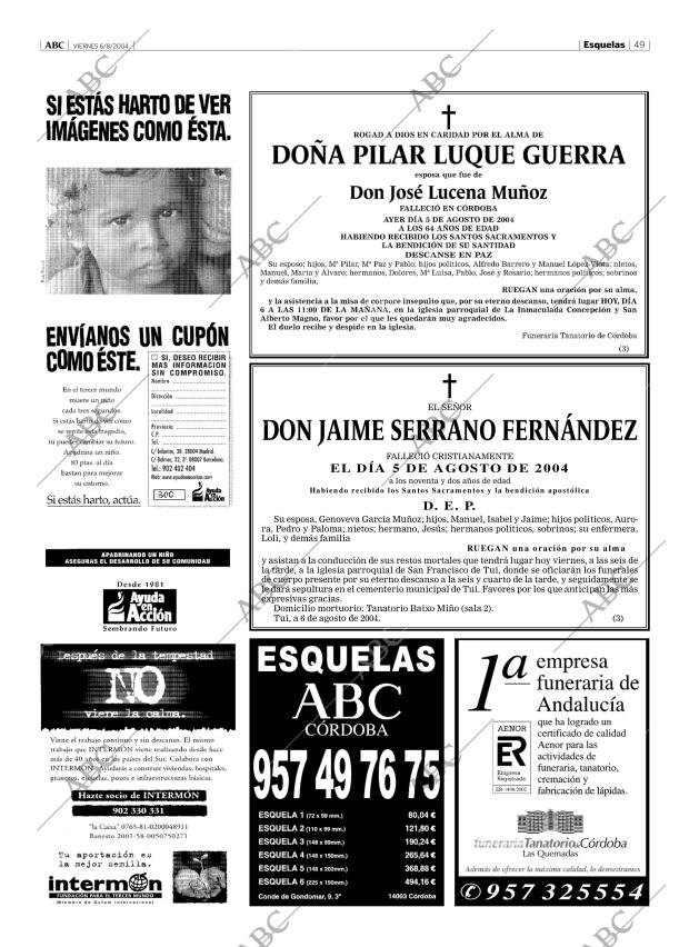 ABC CORDOBA 06-08-2004 página 49
