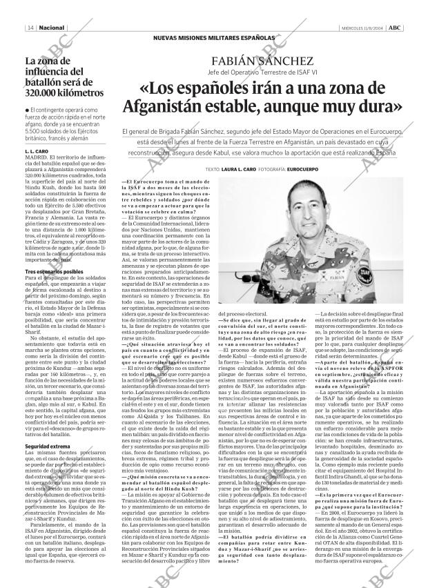 ABC MADRID 11-08-2004 página 14