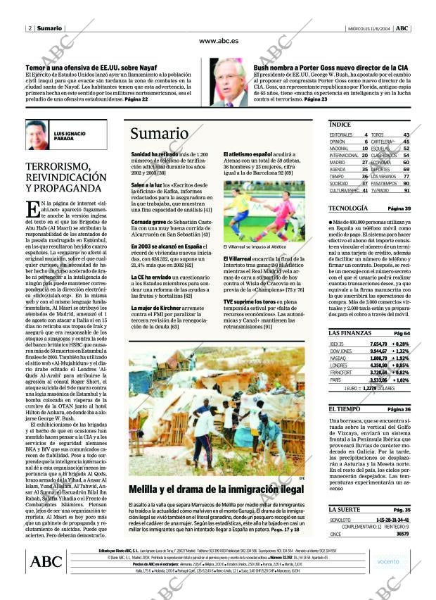 ABC MADRID 11-08-2004 página 2