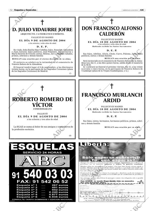 ABC MADRID 11-08-2004 página 52