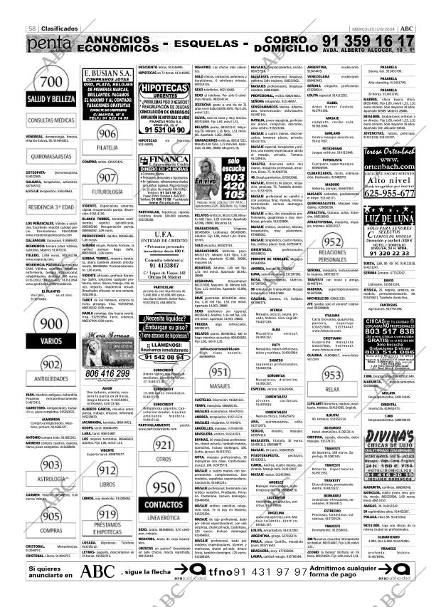 ABC MADRID 11-08-2004 página 58