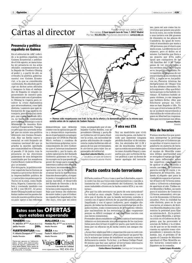 ABC MADRID 11-08-2004 página 8