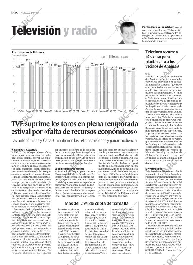 ABC MADRID 11-08-2004 página 91