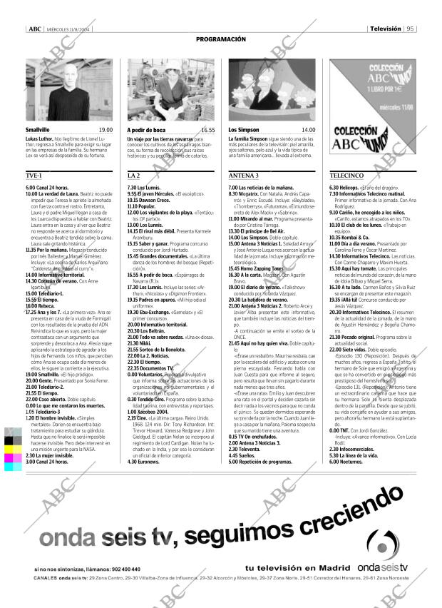 ABC MADRID 11-08-2004 página 95
