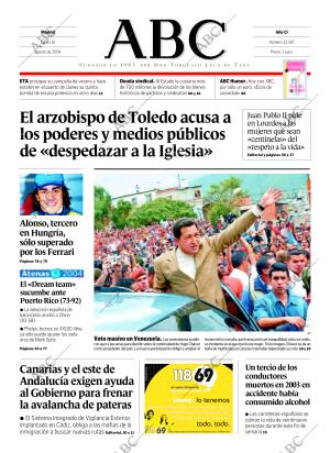 ABC MADRID 16-08-2004 página 1