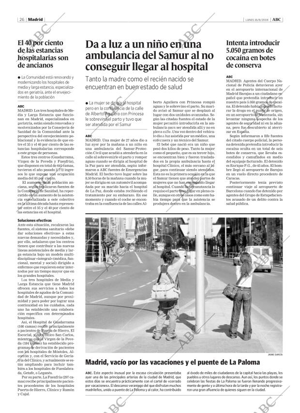 ABC MADRID 16-08-2004 página 26