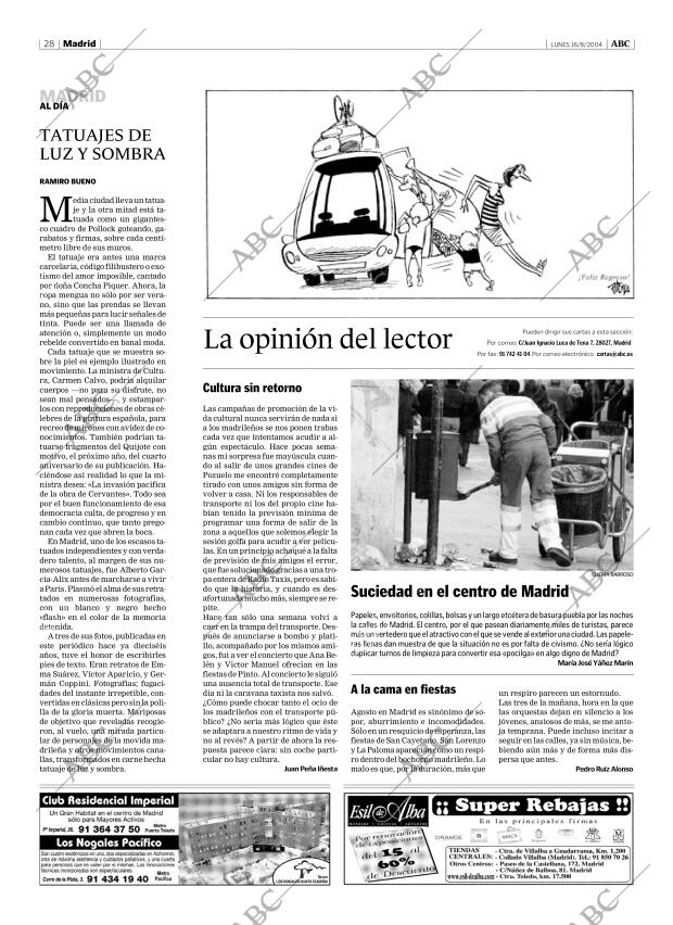 ABC MADRID 16-08-2004 página 28