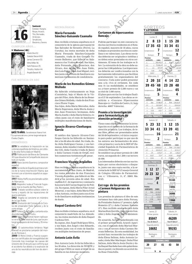 ABC MADRID 16-08-2004 página 34