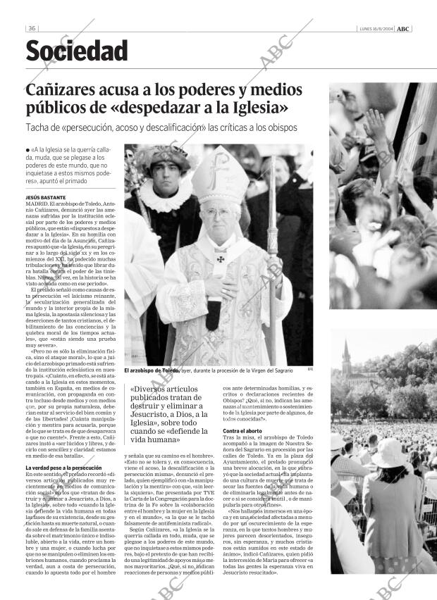 ABC MADRID 16-08-2004 página 36
