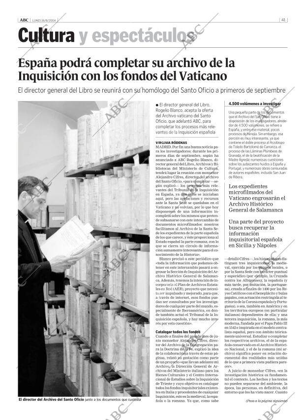 ABC MADRID 16-08-2004 página 41