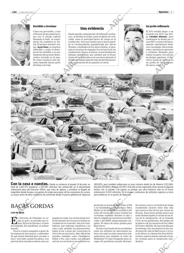 ABC MADRID 16-08-2004 página 5