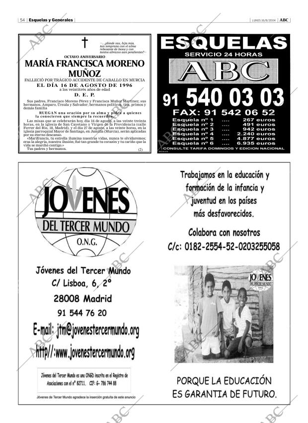 ABC MADRID 16-08-2004 página 54