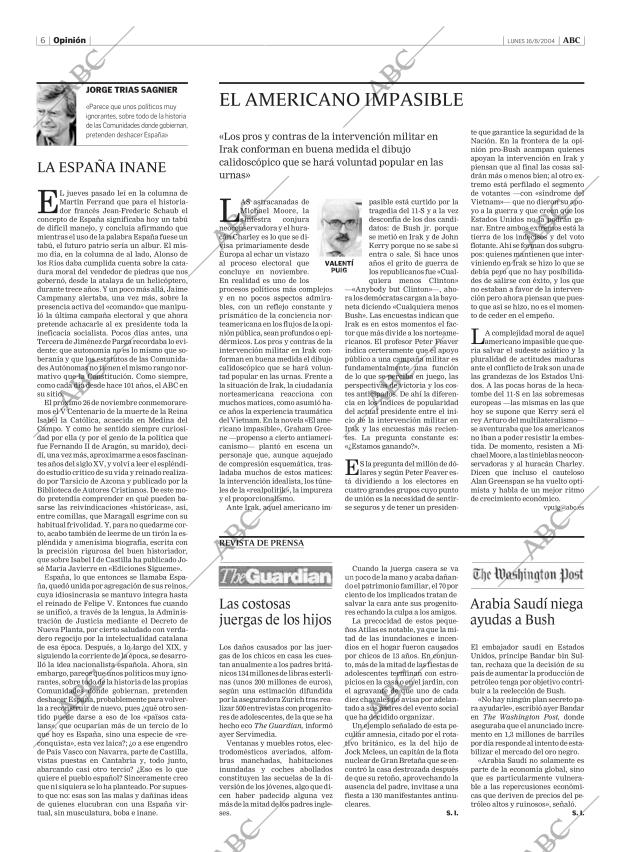 ABC MADRID 16-08-2004 página 6