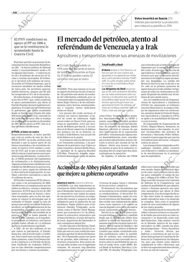 ABC MADRID 16-08-2004 página 61