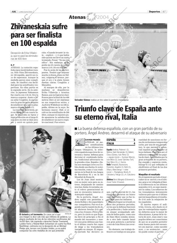 ABC MADRID 16-08-2004 página 67